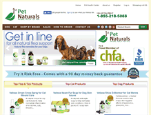 Tablet Screenshot of 1stpetnaturals.com